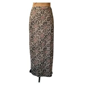 Vintage Y2k 90s George Floral Slip Skirt Whimsigoth Fairy Size S 4/6 Stretchy